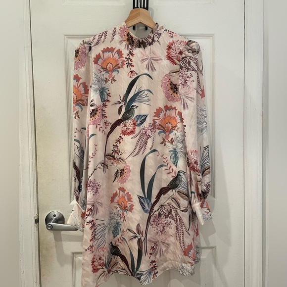 Ted Baker Floral Long Sleeve Dress - Picture 1 of 4